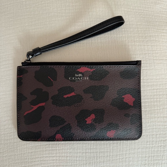Coach Handbags - Coach Animal Print Medium Wristlet